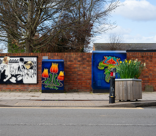 Bath Road utility boxes