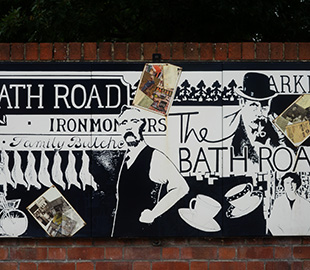 An enamel artwork celebrating 200 years of trading on Bath Road Cheltenham