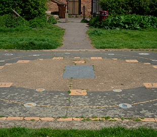 A mosaic sundial 