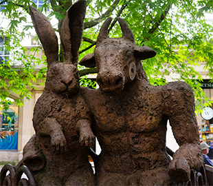 Minotaur and Hare Sculpture Cheltenham