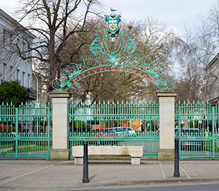 Pittville Gates in Cheltenham