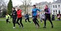 Exercising in one of Cheltenham's beautiful parks and gardens